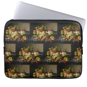 Severin Roesen Abundant Fruit Still Life Art Laptop Sleeve