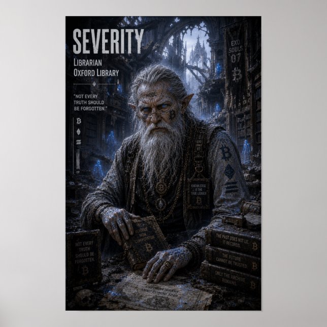 Severity / Librarian / Oxford Library Poster (Front)