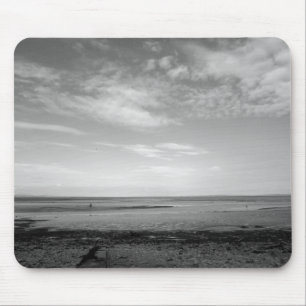 Severn Estuary at Penarth (B&W) Mouse Pad