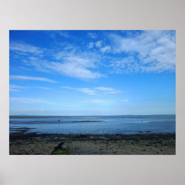 Severn Estuary at Penarth Poster (Front)