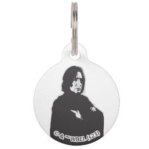 Severus Snape Arms Crossed B-W Pet Tag