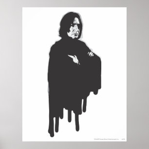Severus Snape Arms Crossed B-W Poster