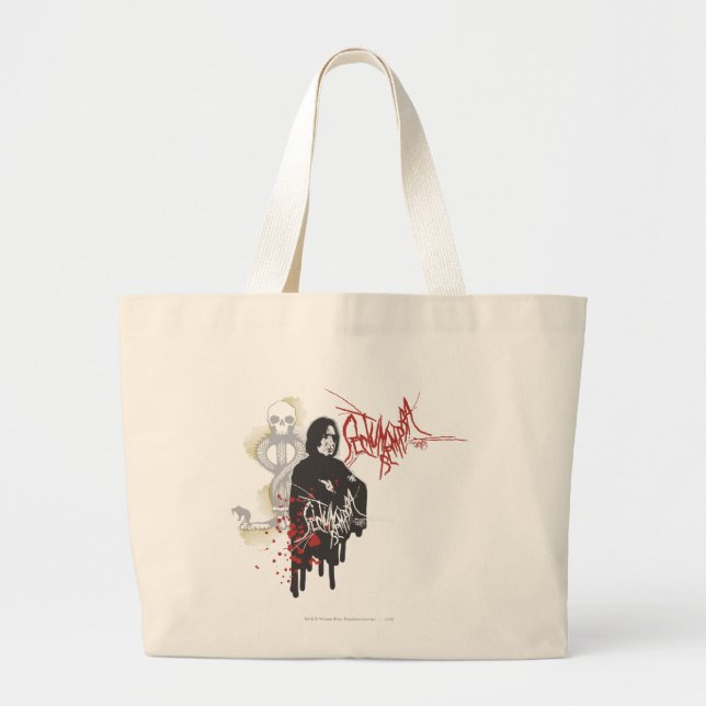 Severus Snape Sectum Sempra Large Tote Bag (Front)