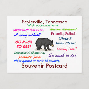 Sevierville, Tennessee Postcard