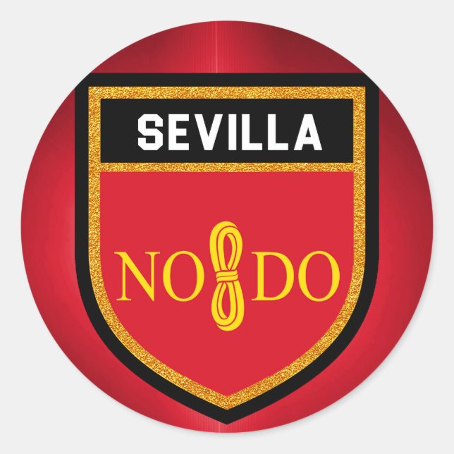 Sevilla Flag Classic Round Sticker (Front)