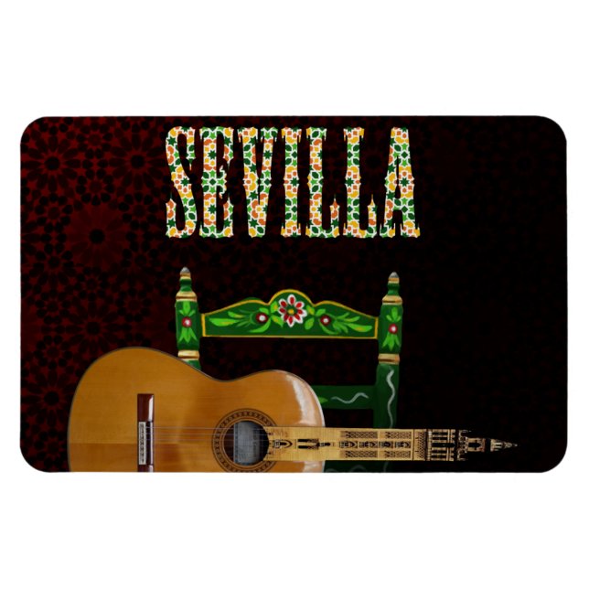 Sevilla Guitarra Magnet (Horizontal)