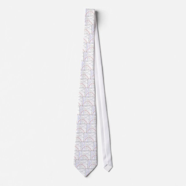 Sevilla Metro Map Tie (Front)