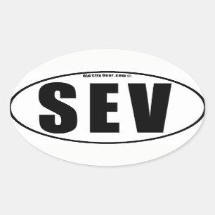 Sevilla - Neighbourhood (qty 4) Oval Sticker