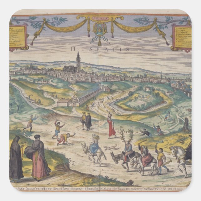 Sevilla Square Sticker (Front)