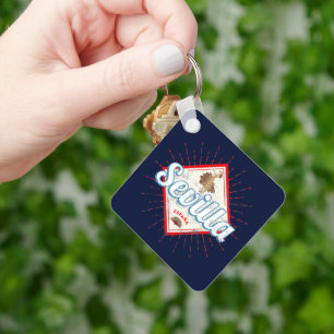 Seville Andalusia Spain Retro Flamenco Vintage Lug Key Ring