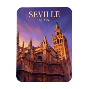 Seville Cathedral and Giralda Tower Spain Magnet