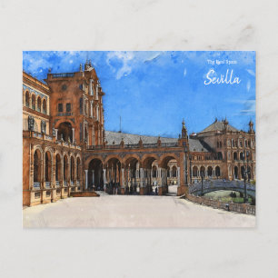 Seville Plaza de Espana Postcard