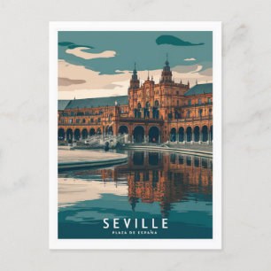 Seville Plaza De España Postcard