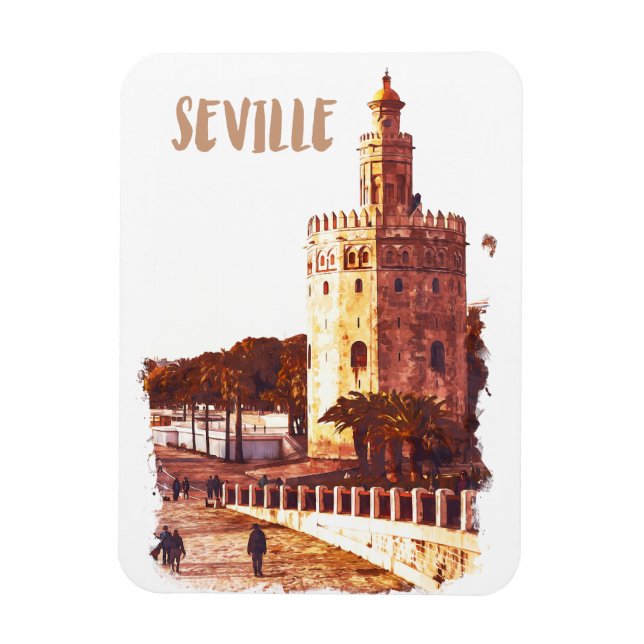 Seville Spain Andalucia Travel Magnet (Vertical)