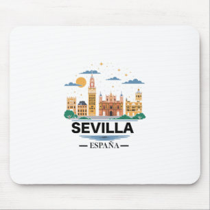 Seville Spain Souvenirs From Sevilla España Sevill Mouse Pad