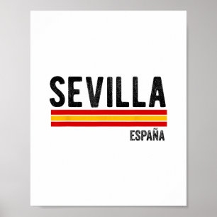 Seville Spain Souvenirs From Sevilla España Skylin Poster