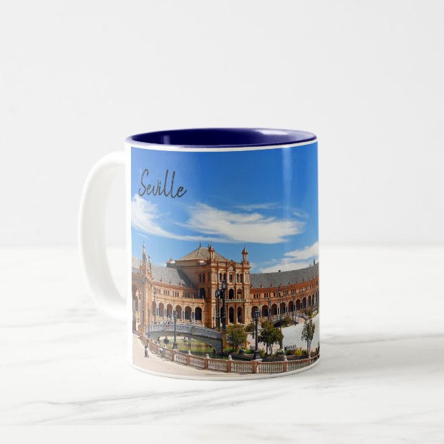 Seville - The Real Spain Two-Tone Coffee Mug (Front Left)