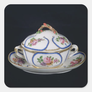Sevres bowl and plate, 1764 square sticker