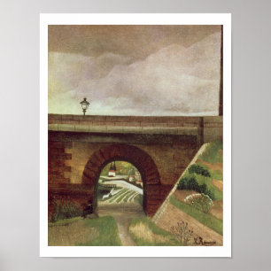 Sevres Bridge (oil on canvas) Poster