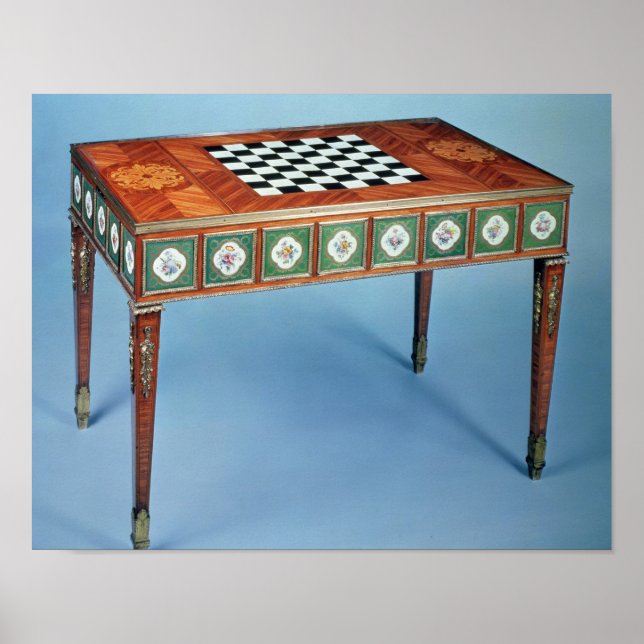 Sevres games table with porcelain plaques poster (Front)