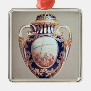 Sevres vase, mid 18th century metal ornament