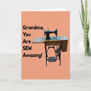 Sew Amazing Grandma Mothers Day Card