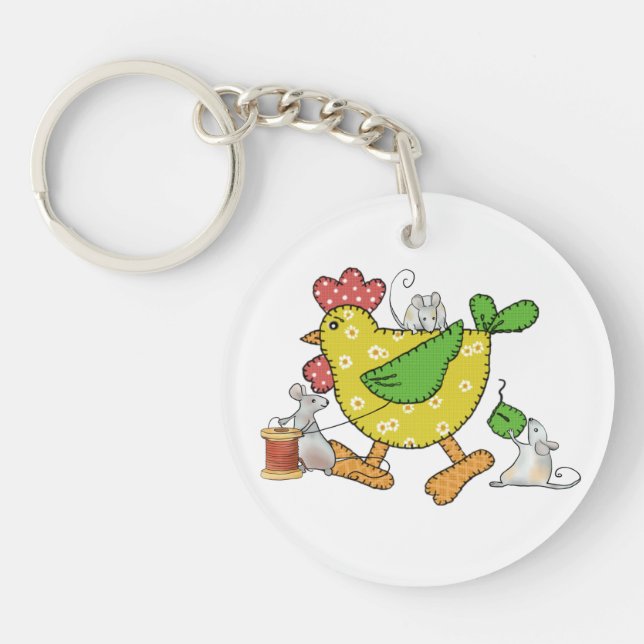 sew chicken key ring (Front)