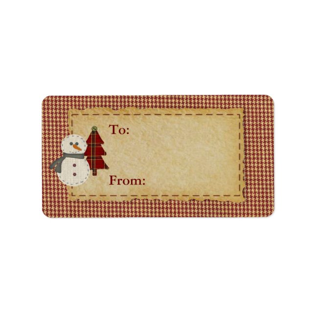 Sew Christmas Gift Label (Front)