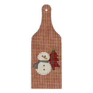 Sew Christmas Glass Cutting Board