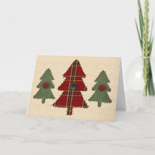 Sew Christmas Tree Card