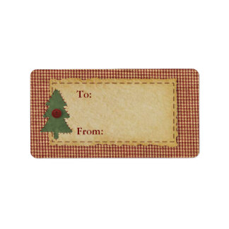 Sew Christmas Tree To And From Label