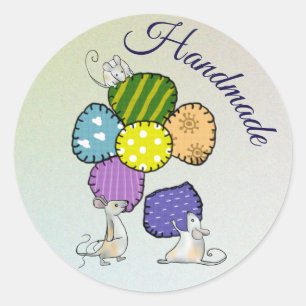 sew classic round sticker
