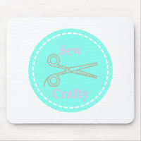 Sew Crafty Pastel Pink Grey Aqua