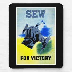 Sew for Victory Mouse Pad