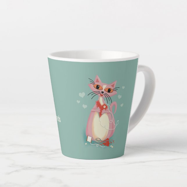 Sew Glad We're Friends Latte Mug (Right Angle)