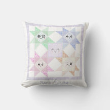 Sew happy throw pillow