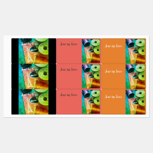 Sew in Love Labels (Sheet)