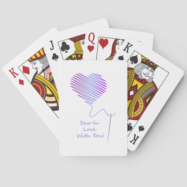 Sew in Love with You Playing Cards (Back)