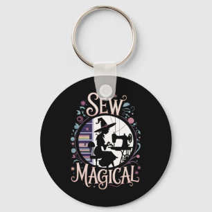Sew Magical Funny Halloween Sewing Key Ring