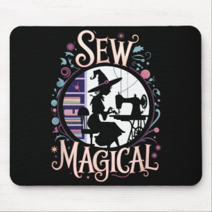 Sew Magical Funny Halloween Sewing Mouse Pad