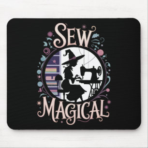 Sew Magical Funny Halloween Sewing Mouse Pad