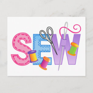 Sew Montage Postcard