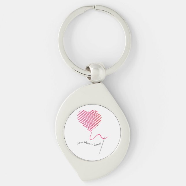 Sew Much Love Key Ring (Front)