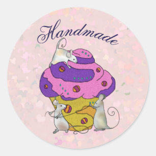 sew muffin classic round sticker