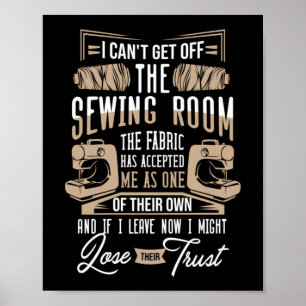Sew Sewing Room Quilting Crocheting Poster