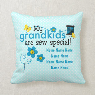 Sew Special Grandkids Personalised Throw Pillow