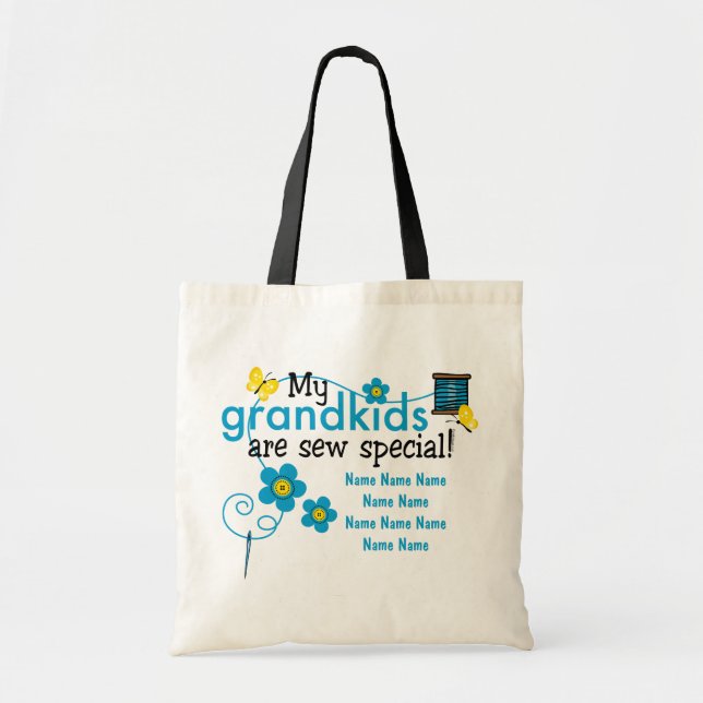 Sew Special Grandkids Personalised Tote Bag (Front)
