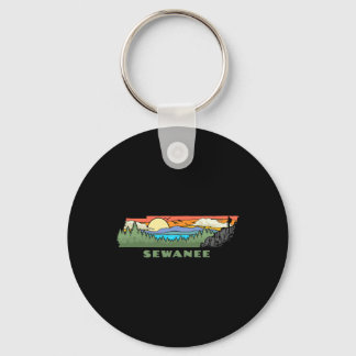 Sewanee Tennessee Nature Outdoor Hiking Retro  Key Ring