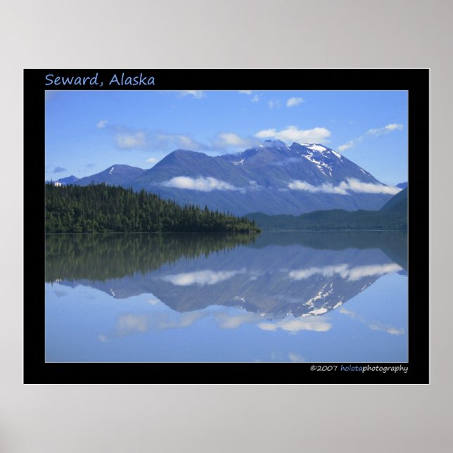 Seward, Alaska - Reflection #001 Poster (Front)