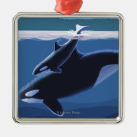 Seward, AlaskaOrca and Calf Scene